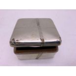 Silver Cigarette Box London - 1914 - Lid A/F