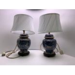 Pair of Decorative Ceramic Table Lamps - 1 A/F (see extra picture)