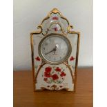 Porcelain Collectors Clock - In Flanders Field - Working