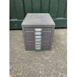 Metal Seven Drawer Filing Cabinet