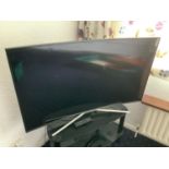 Samsung 49" Curved TV with Remote Control - Working