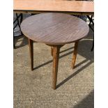 Circular Formica Topped Cafe Table - 69cm Diameter