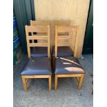 4x High Back Dining Chairs