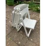 4x Folding Garden Chairs