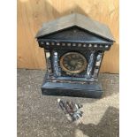 Slate and Marble Mantel Clock