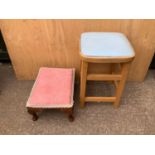 Kitchen Stool and Footstool