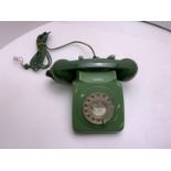Vintage Two Tone Green Telephone