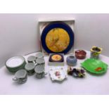 Spal Coffee Cups, Various China, Peacock Place Mats and Coasters