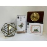 Wall Vases, Photo Display and Metamec Clock etc