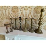 Candlesticks and Pair of Vases
