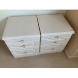 Pair of Two Drawer Bedsides with Brushing Slides