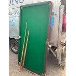 Snooker Table Top and Cues