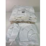 10x Packets of White Flat Pack Aprons