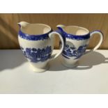 2x Washington Old Willow Jugs