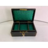 Silk Lined Jewellery Box with Key