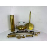 Brassware to Include Shell Case, Vesta Case etc