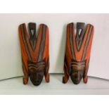 2x Kenyan Wooden Carvings