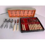 Cased Fish Cutlery etc