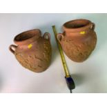 Pair of Wall Hanging Terracotta Planters