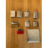 Vintage Lighters and Cigarette Case