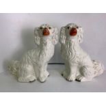 Pair of Fireside Dogs - 31 cm High