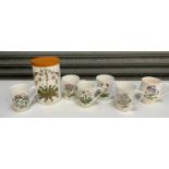 Portmeirion Mugs and Storage Jar