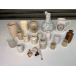 Stoneware Pots, Inhaler and Mug etc