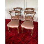 4x Victorian Mahogany Dining Chairs