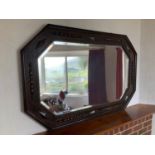 Oak Framed Bevel Edge Mirror - 105cm