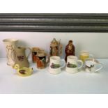 China - Steins, Honiton Pottery and Flying Scotsman Mugs etc