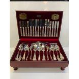Canteen of Cutlery - Viners Silver Plate Kings Royale Design 12 Place Setting