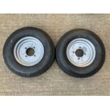 Pair of Unused Trailer Wheels 10"