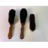 3x Vintage Clothes Brushes