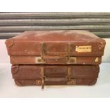 2x Vintage Suitcases