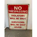 Reproduction Metal Sign