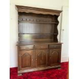 Oak Dresser - 130cm W x 46cm D x 175cm H