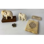 Ivory Elephants, Card Case etc