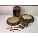 2x Wall Clocks for Restoration