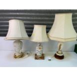 3x Table Lamps