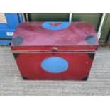 Painted Tin Trunk