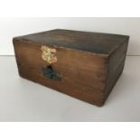 Vintage Boots the Chemist Wooden First Aid Box with Original Contents - 18cm x 45cm