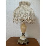 Marble and Gilt Table Lamp