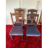 Harlequin Set of 4x Edwardian Dining Chairs