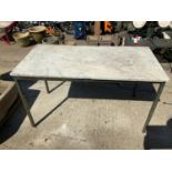 Marble Topped Table - 122cm x 61cm