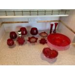 Red Glassware