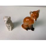 Russian Fox and Crestedware Dog