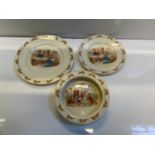 2x Vintage and 1x Modern Bunnykins China