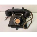 Vintage Black Dial Telephone