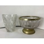 Salad Bowl and Glass Vase