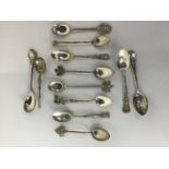 12x Various Silver Spoons